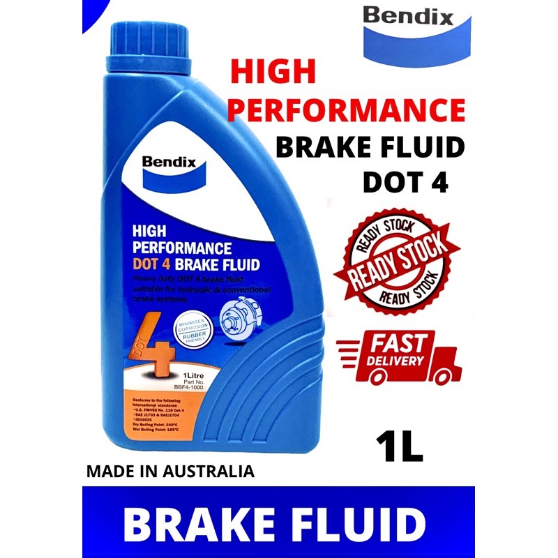 Bendix High Performance DOT 4 Brake Fluid 1L Shopee Malaysia