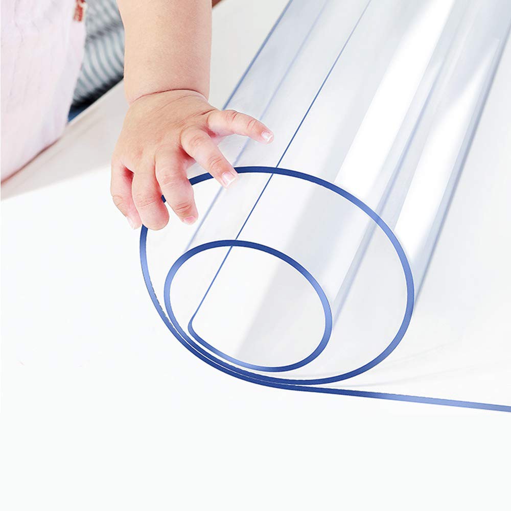 Custom Cut Any Size PVC Tablecloth Waterproof Table Cover Mat Sheet Protector Rectangle Oval Round