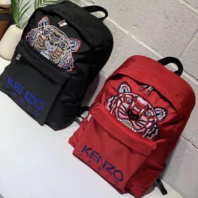 red kenzo backpack