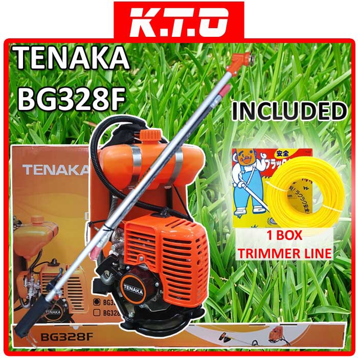 TENAKA BG328F BACK PACK BRUSH CUTTER / MESIN PEMOTONG ...