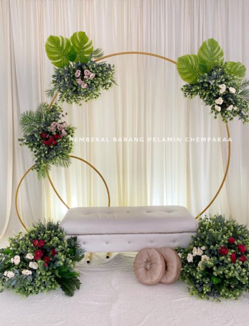 Ready Stock Backdrop Ring Pelamin Photobooth Wedding Pintu Gerbang Kahwin Shopee Malaysia