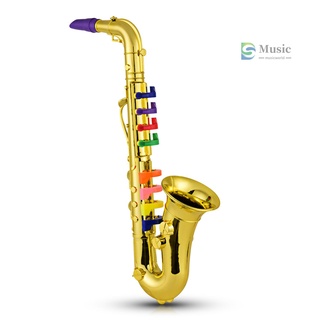 Simulation 8 Tones Saxophone Trumpet Children Musical Instrument Toy Party Props 