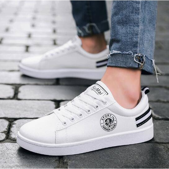 white flat shoes mens