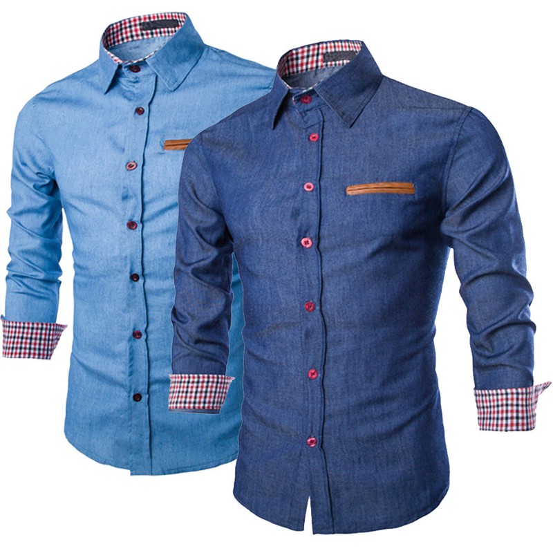 denim formal shirts