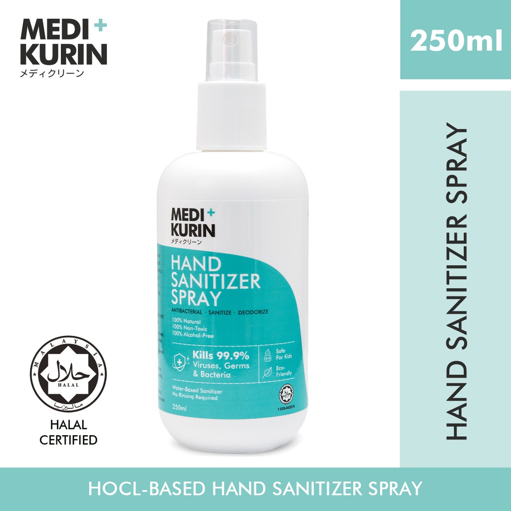 MEDI+KURIN HOCL Hand Sanitizer Spray 250ml Shopee Malaysia