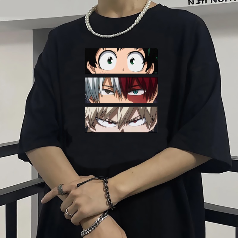 My Hero Academia Bakugou T Shirt Men Japanese Anime Boku No Hero Academia T Shirt Shoto Todoroki 9280