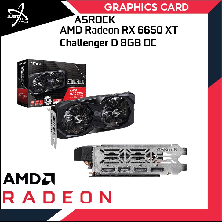 AMD Radeon RX 6650 XT Challenger D 8GB OC RX6650XT CLD | Shopee Malaysia