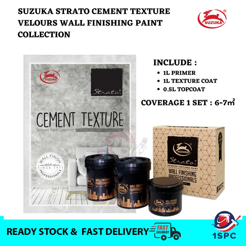 2.5L SET Texture Paint Suzuka SCT SVL Strato Cement Texture Velours ...