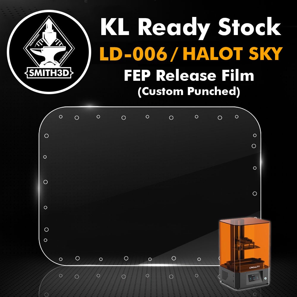 Creality LD-006 FEP Release Film HALOT SKY & HALOT LITE Custom Punched LCD Resin 3D Printer 294*170*0.15mm