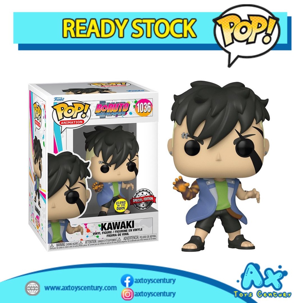 Funko Pop! Animation: Boruto Naruto Next Generations - Kawaki #1036 GITD Special Edition 100% Genuine
