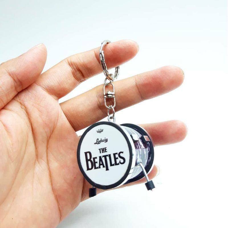 GANTUNGAN The Beatles Drum Miniature Keychain Wedding souvenir Music merchandise, Accessories