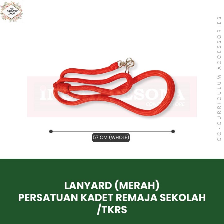 LANYARD MERAH KADET REMAJA SEKOLAH (KRS/TKRS) | Shopee Malaysia