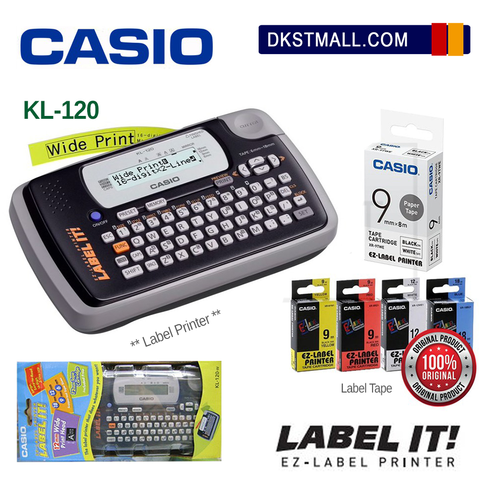 Casio KL130 / KL120 Label Printer Shopee Malaysia