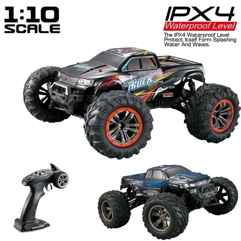 XINLEHONG rc car TOYS XLH 9125 kereta control 1/10 Big Feet Truck  Waterproof climbing kereta kontrol 2.4GHz 4WD 45km/h High Speed (RTR)off  road rc car remote control car RC Car RTR kereta