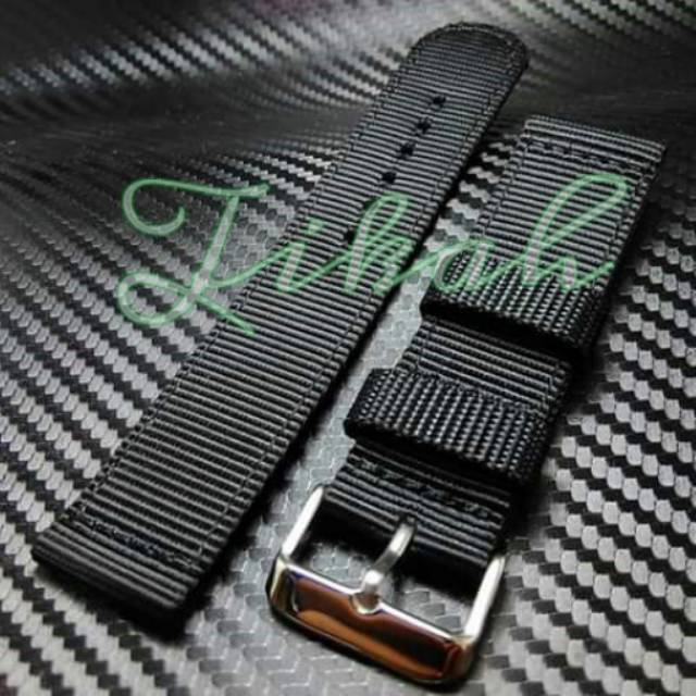 Original Black Canvas Strap Shopee Malaysia