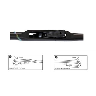 Hybrid Wiper PERODUA MYVI 16"+20" (1SET)  Shopee Malaysia