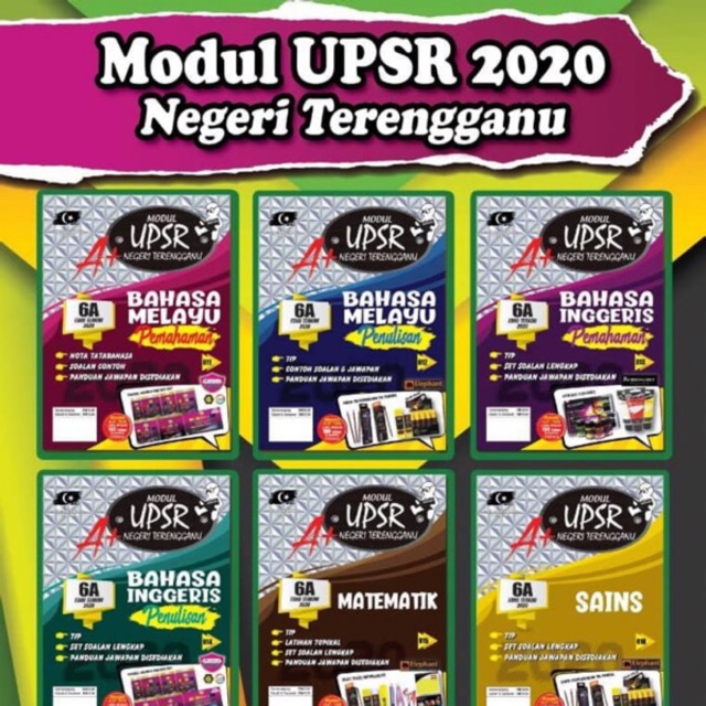 BUKU LATIHAN UPSR 2020 MODUL NEGERI TERENGGANU  Shopee 