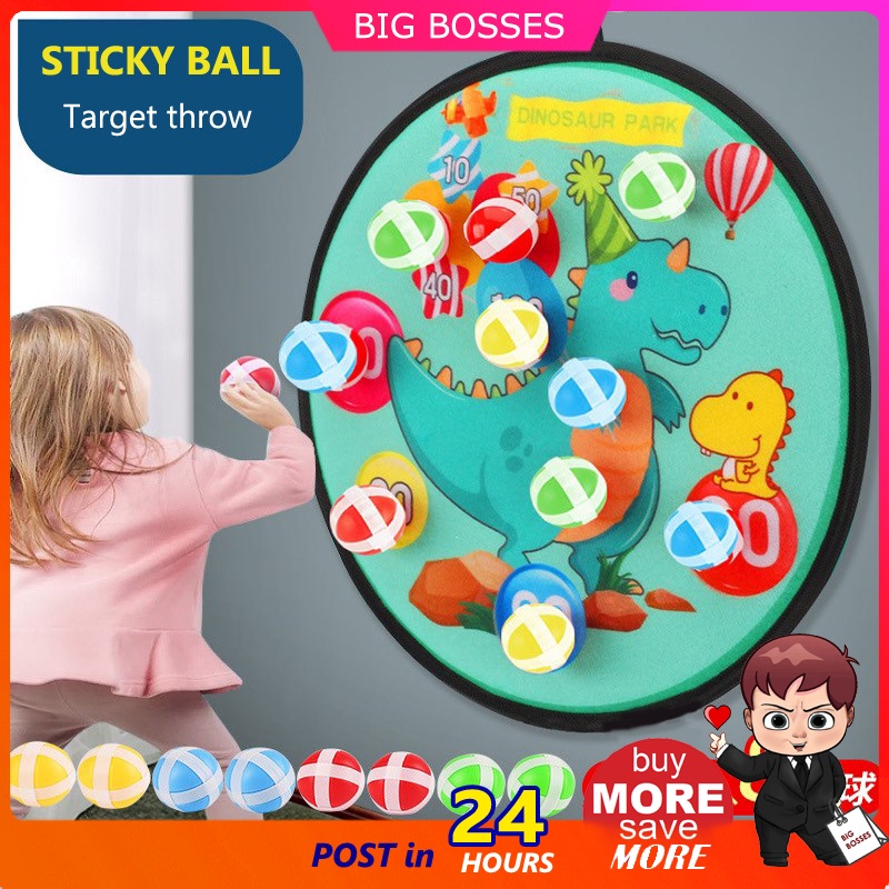 BigBosses Sticky Ball Dart Board Game Kids Learning Toys For Kids Toys Kids Toy Mainan Budak Mainan Kanak Kanak 儿童玩具