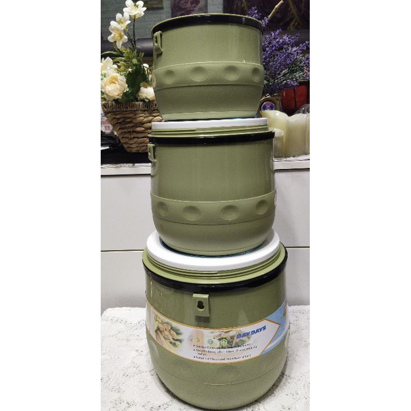 3in1 Thermos Food Container Hot & Cool/Bekas Nasi & Lauk/Picnic & Travel,Food Warmer