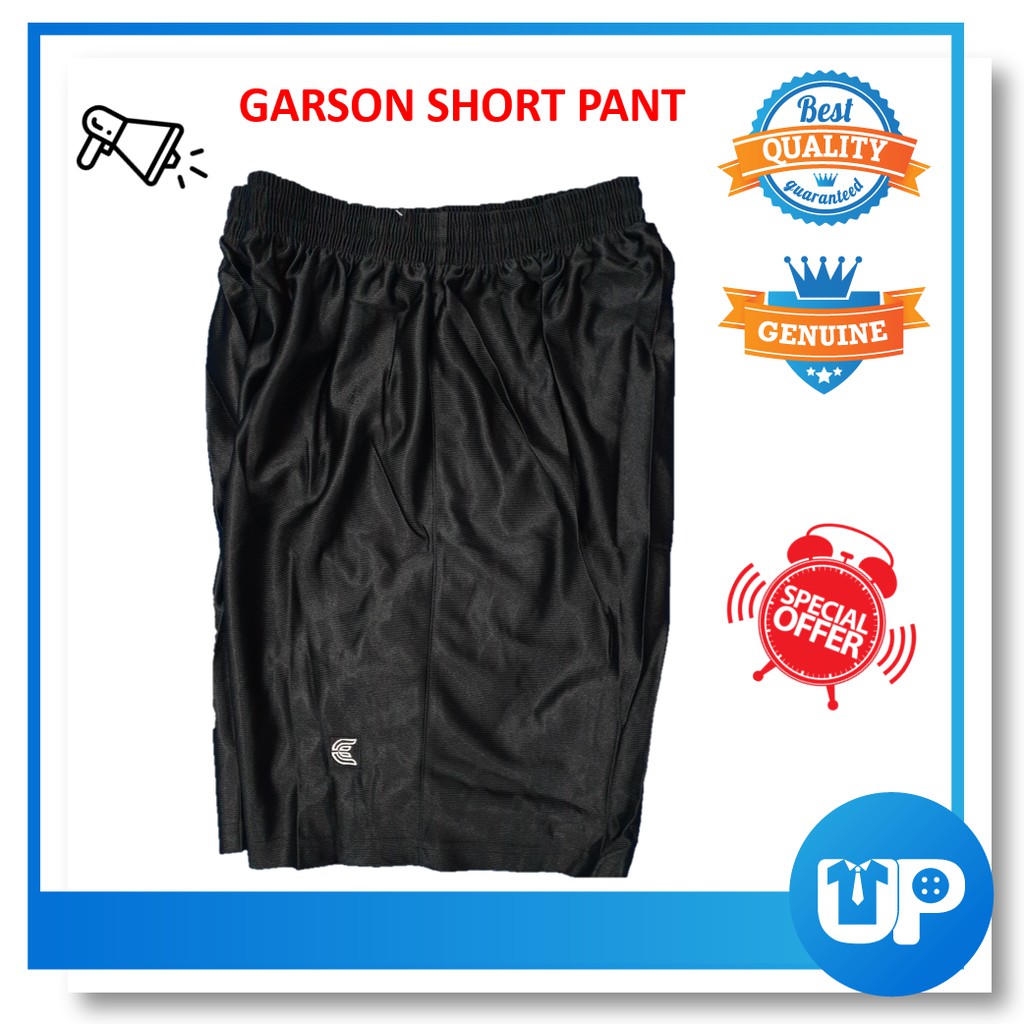 Garson Short Pant Color Black & Blue / Garson Seluar ...