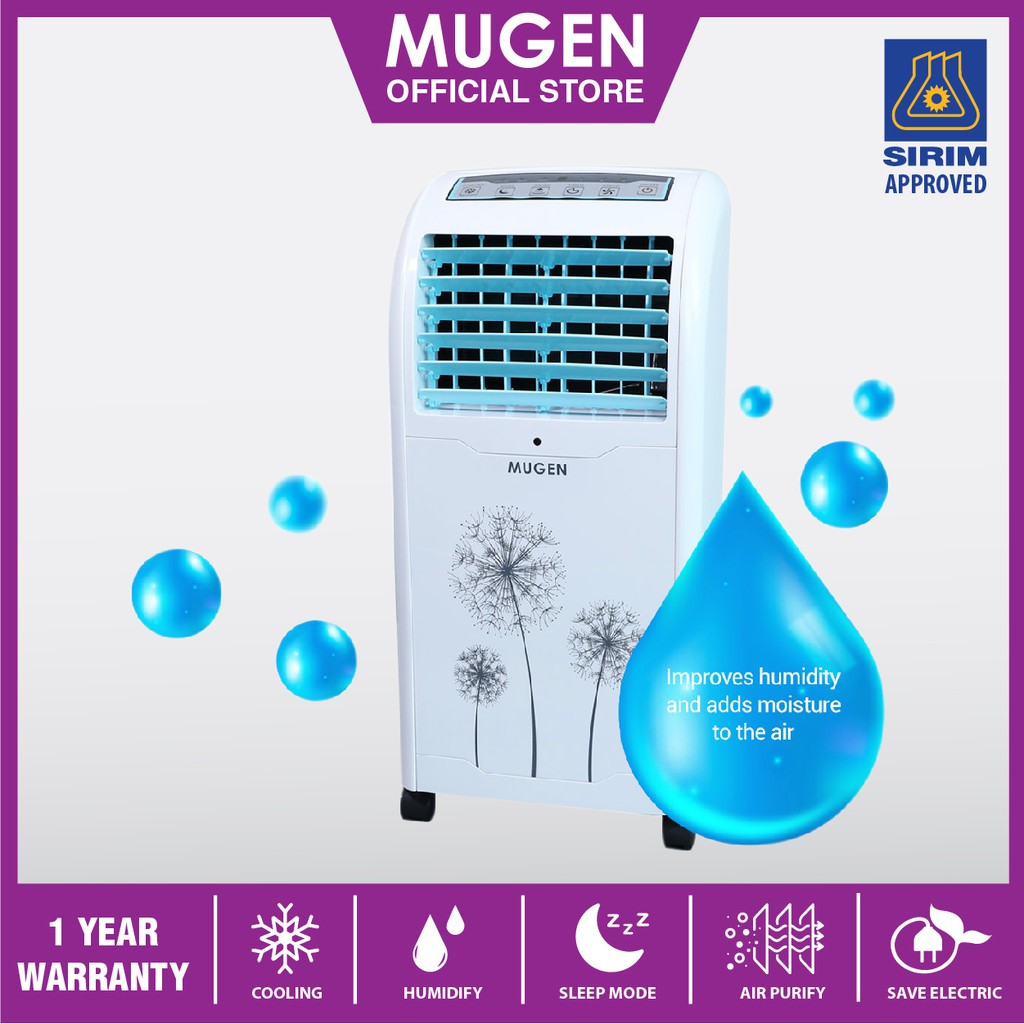 Buy Mugen Aqua Air Cooler 5liters Timer Evaporative Remote Control Moveable Wheel 1 Year Warranty Seetracker Malaysia