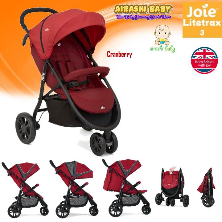 joie litetrax 3 cranberry