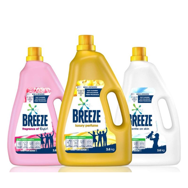 Breeze Liquid Detergent 3.6kg Luxury Perfume Variants Shopee Malaysia