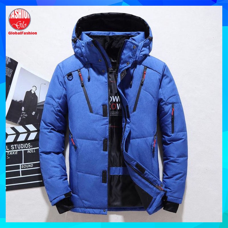 Plus Size hooded Winter Jacket Men Baju Sejuk Jaket Lelaki Tebal Thick Warm Windbreaker 防寒夾克外套男