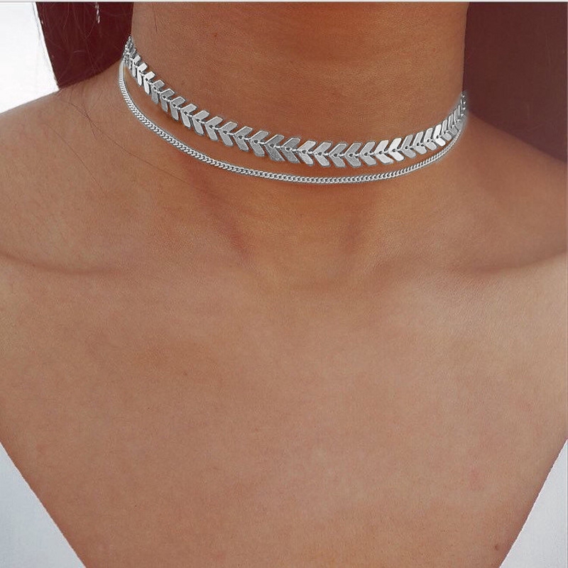 gold choker collar