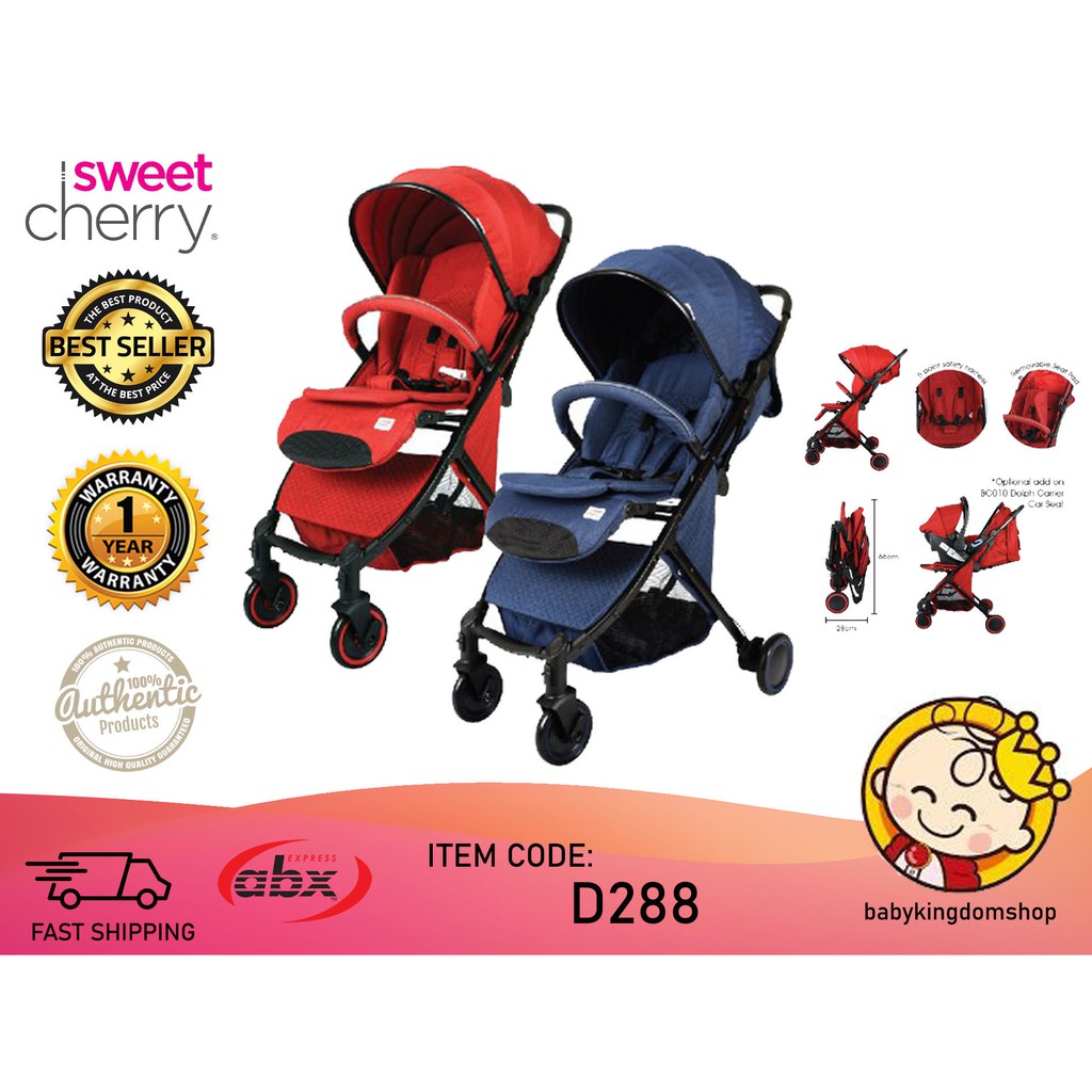 sweet cherry dolph stroller