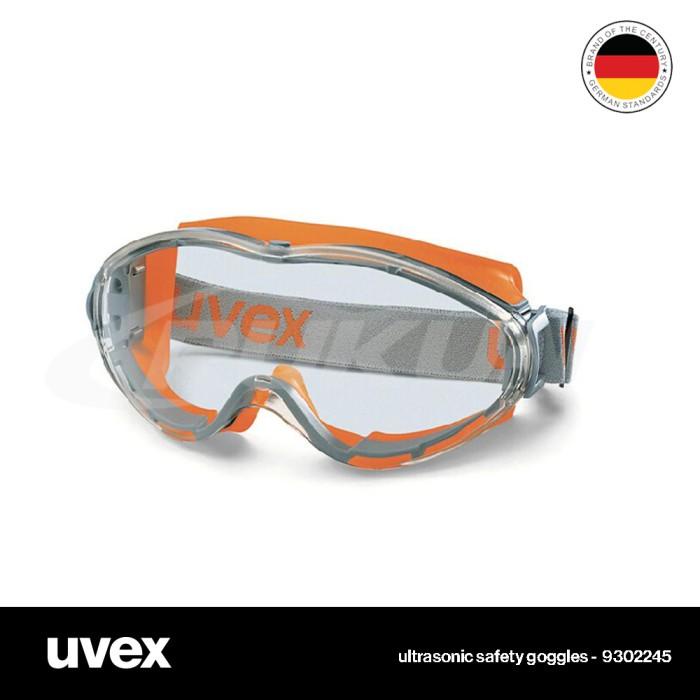 Uvex Safety Goggles Ultrasonic Orange/Gray HCAF Clear9302245 Shopee