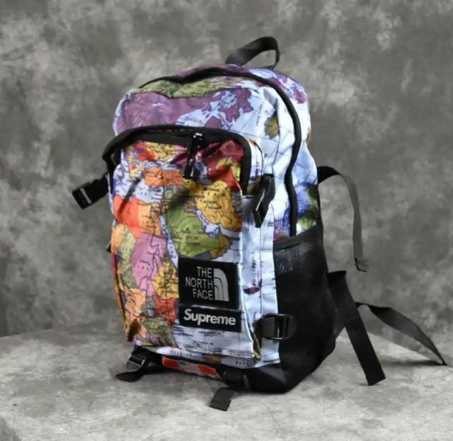 supreme tnf map backpack