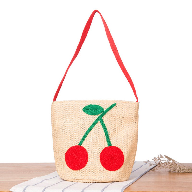 cherry beach bag