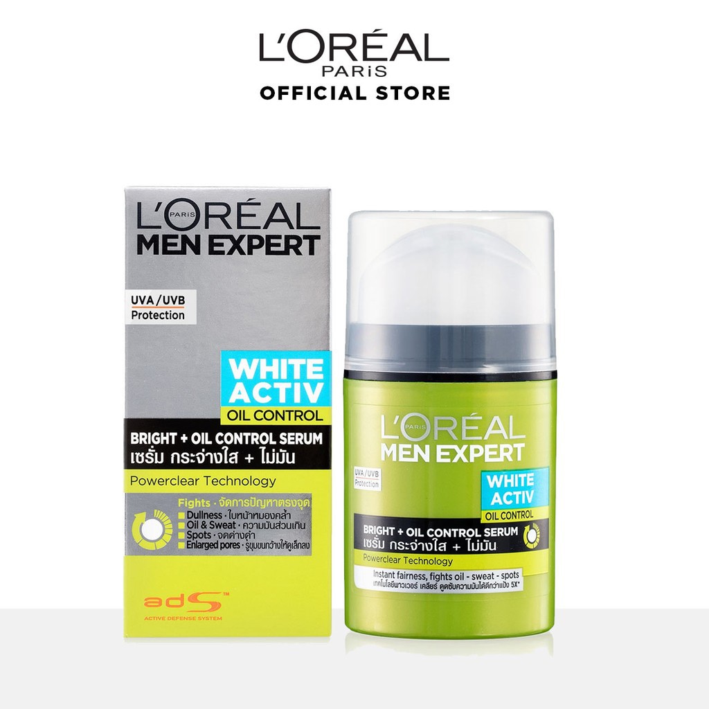 loreal paris hair serum LOreal Paris Men Expert White Activ Oil Control  Moisturizer 50ml | Shopee Malaysia