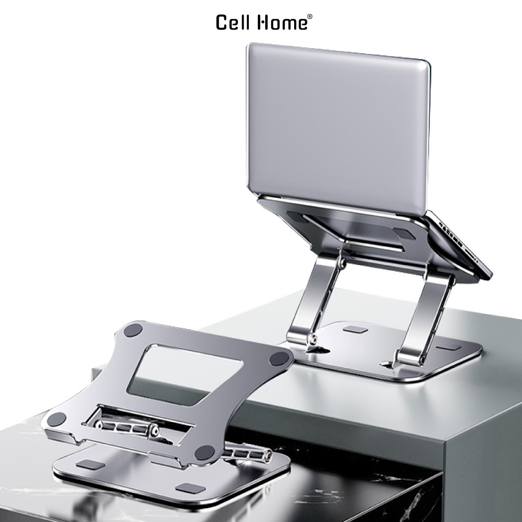 LS515 tall Laptop stand with 180 degree tilt angle adjustment, high quality aluminum, folding base
