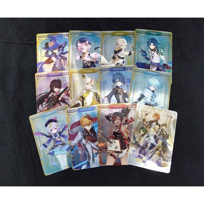 genshin impact bandai cards