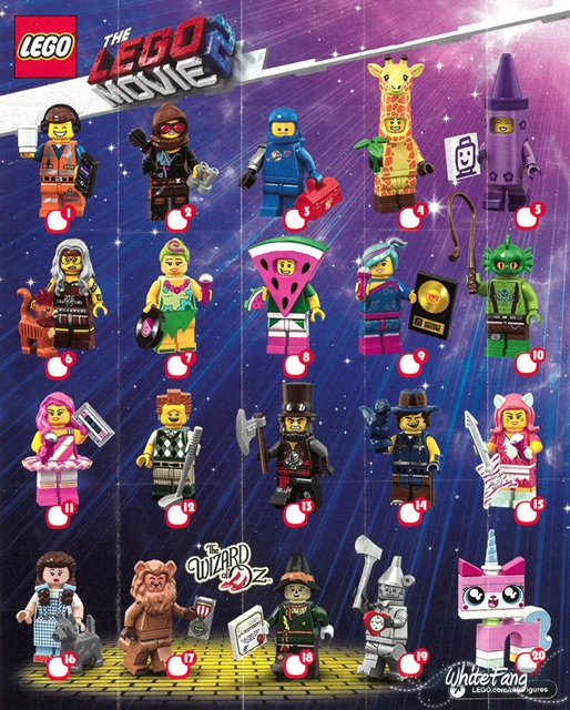 the lego movie 2 minifigures series