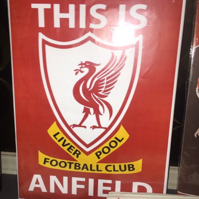 Liverpool Canvas Logo With Frame Shopee Malaysia