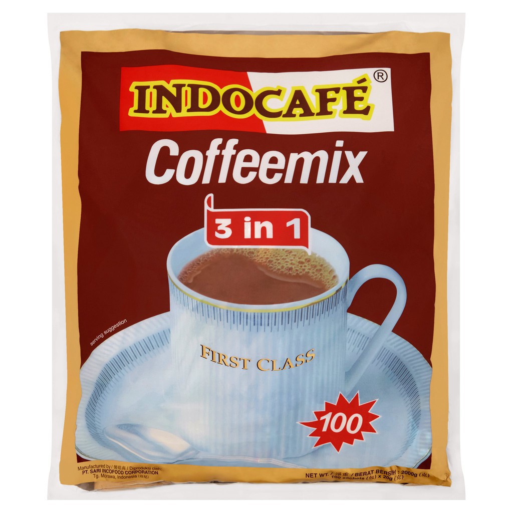 Indocafe Coffeemix 3 In 1 100'S ( SERATUS PAKET ) X 20g ( EXPIRE