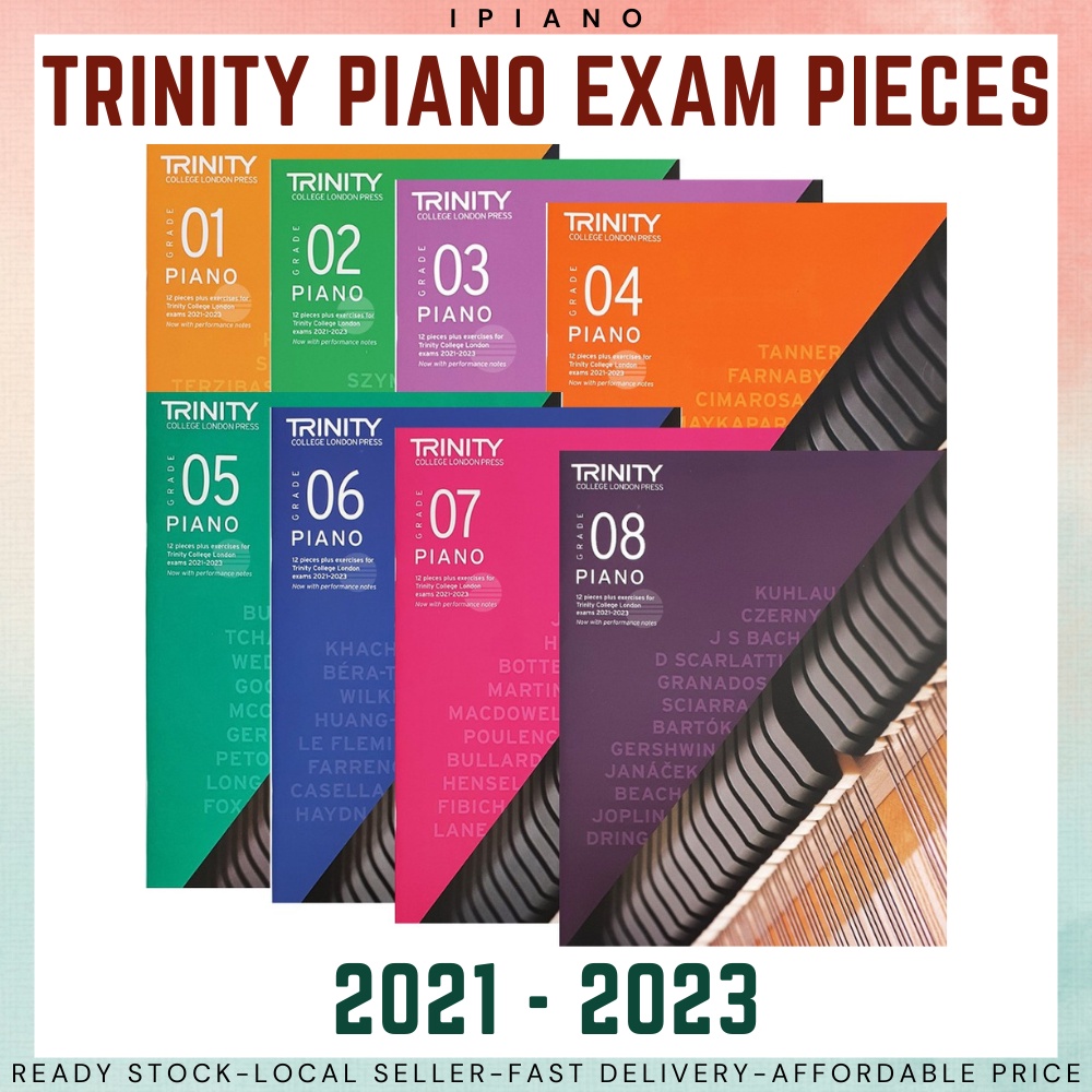 Ready Stock Trinity Piano Exam Pieces 2021 2023 Grade 1 Grade 2 Grade