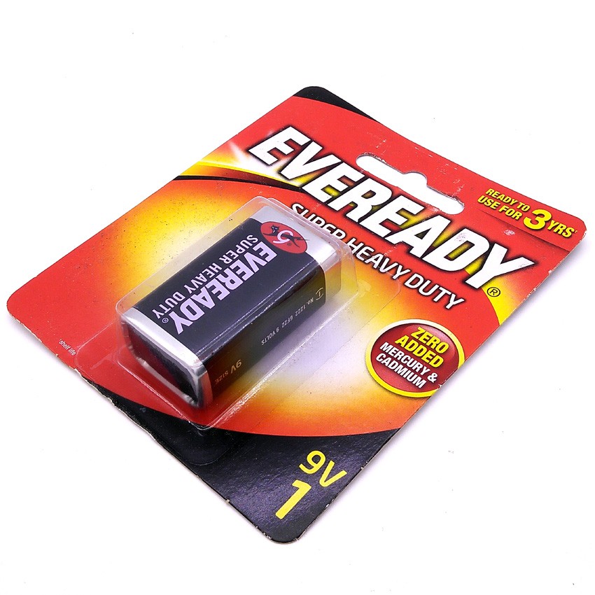 Official Eveready 9V Battery Super Heavy Duty Shopee Malaysia