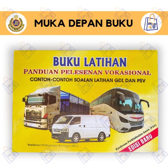 Buy Buku Latihan Contoh Soalan Lesen Vokasional PSV GDL EHailing Teksi