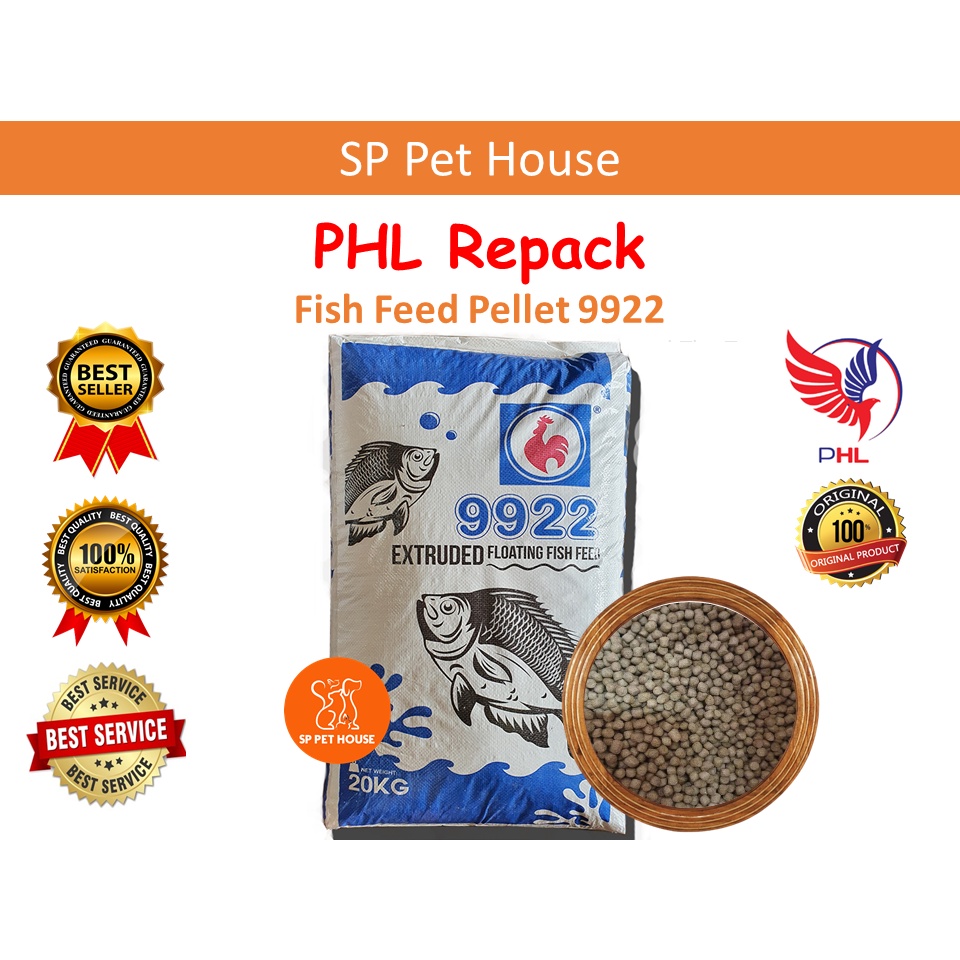 *REPACK 1KG* PHL[9922]Premium Quality Floating Fish Food Pellet / Hong