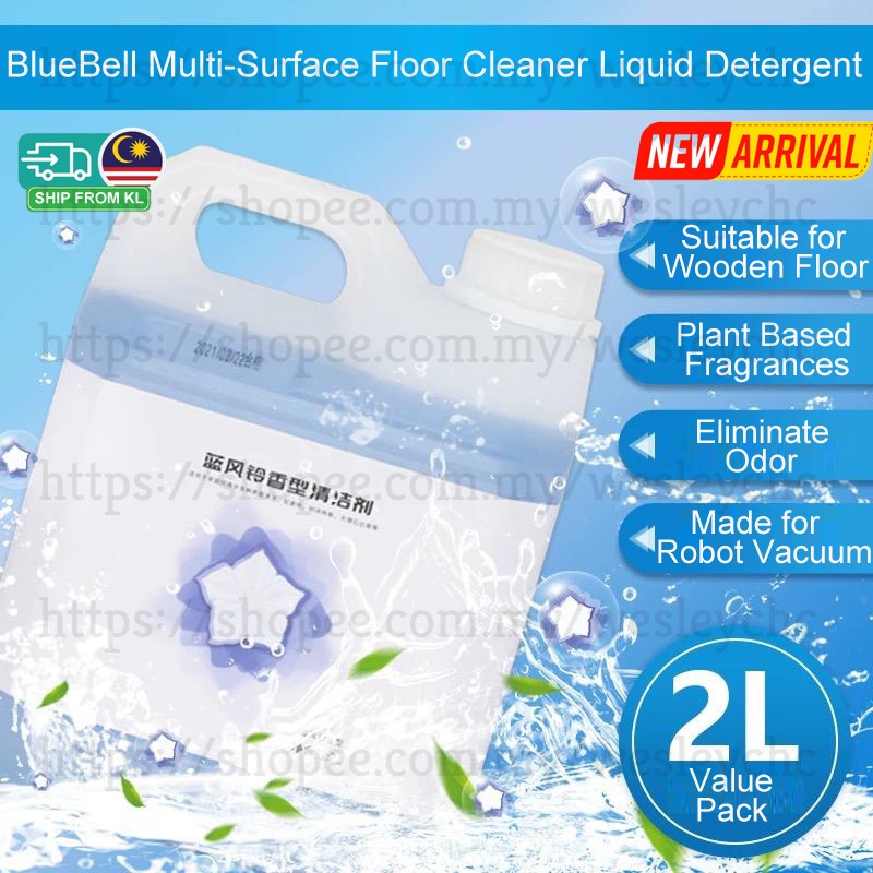 BlueBell MultiSurface Floor Cleaner Liquid Detergent for Robot Vacuum