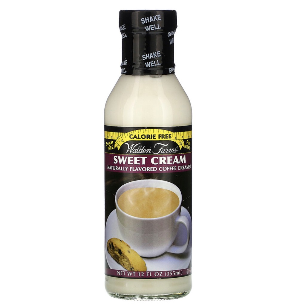 Walden Farms, Coffee Creamer, Sweet Cream , 12 fl oz (355 ml) Shopee