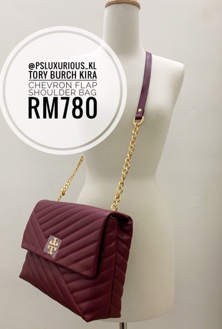 kira chevron flap shoulder bag