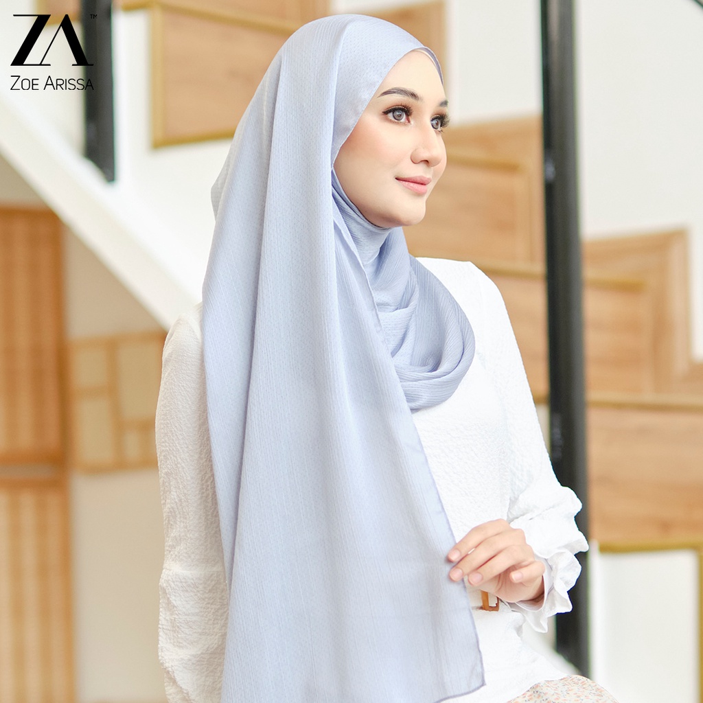 ZOE ARISSA Premium SHAWL DOTTED SATIN Gugari SCARVES Tudung Raya 2022 ...