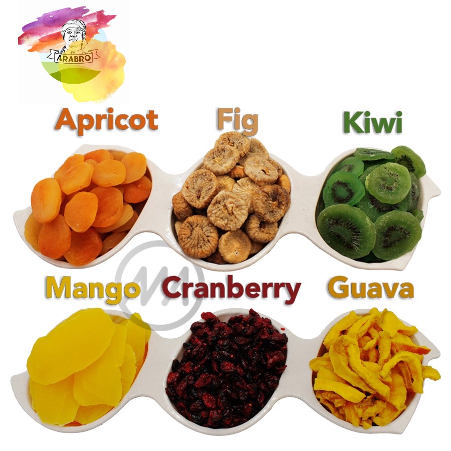 Ready Stock Dried Fruit, Kiwi, Apricots, Figs, Cranberry, Guava, Mango.