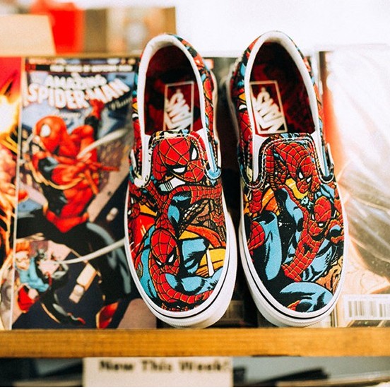 vans marvel spiderman