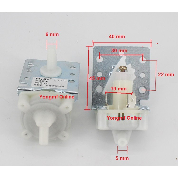 XQB46-271 2-Pin Water Level Sensor Pressure Switch for Washing Machine Washer 